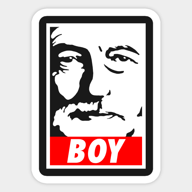 Corbyn Boy Sticker by dumbshirts
